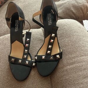 Michael Kors Black Studded Heels